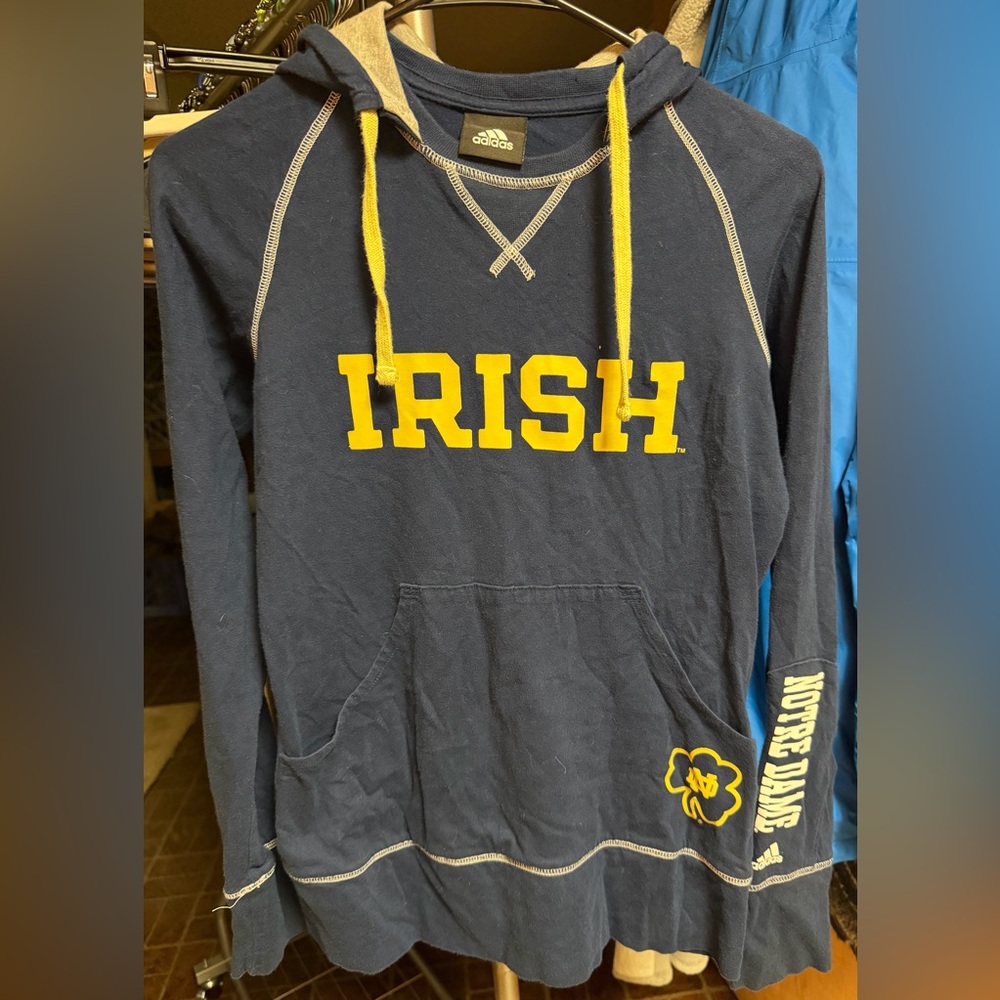 Adidas Notre Dame hoodie women’s size S